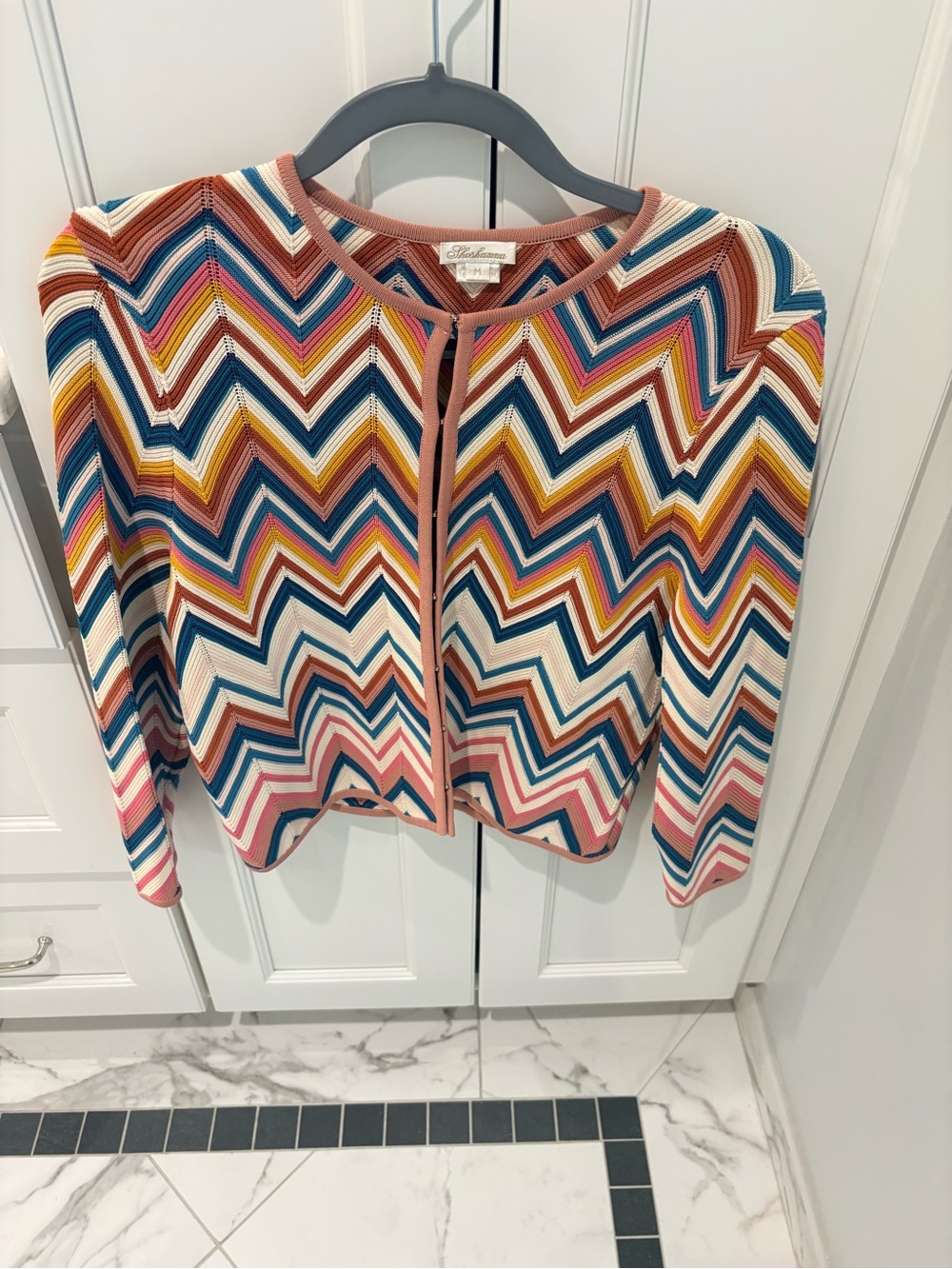Shoshanna Chevron Cardigan Sweater sz M